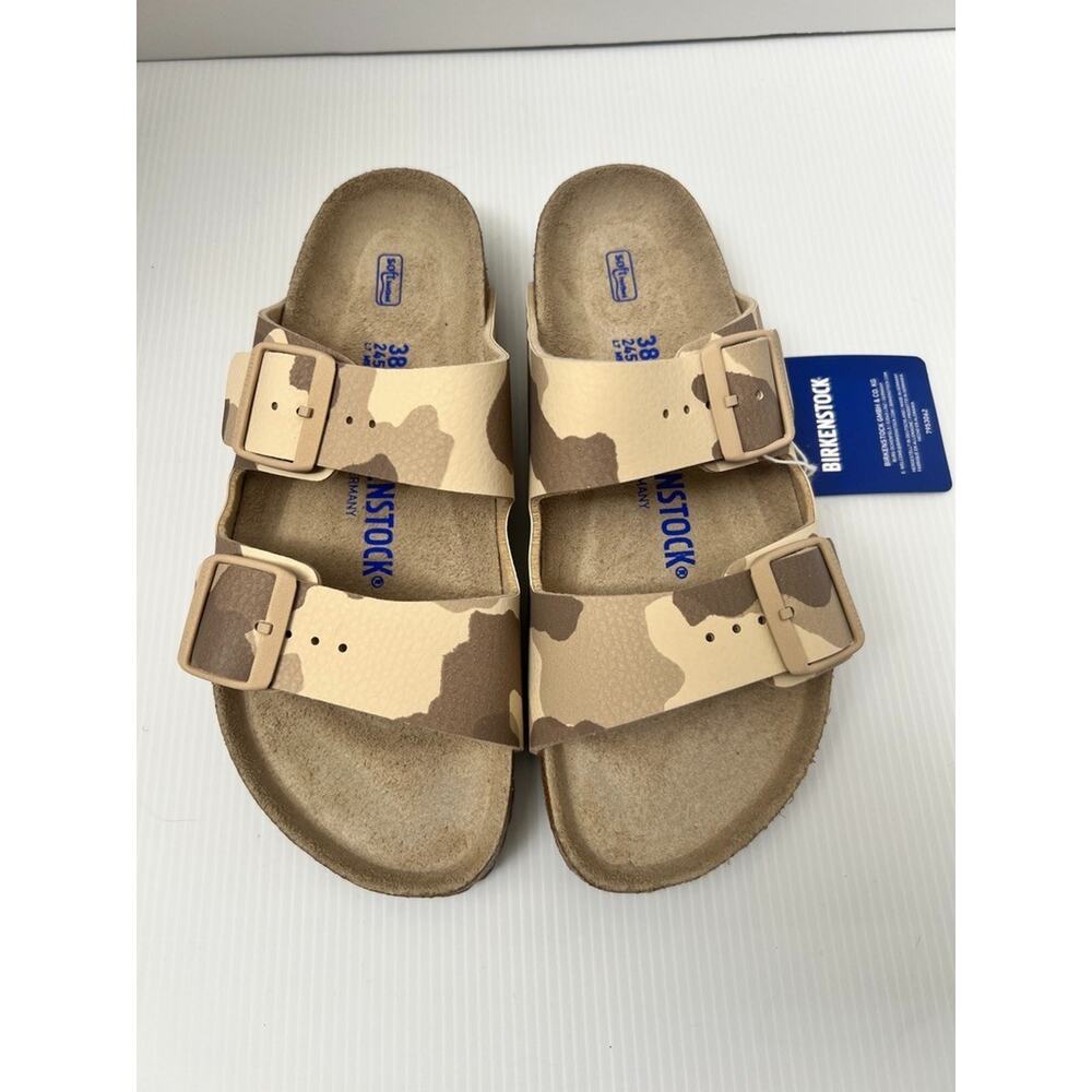 Birkenstock Arizona Soft Footbed Desert Camo Sandals Women's 7-7.5 EU 38 NWOB - Picture 3 of 14